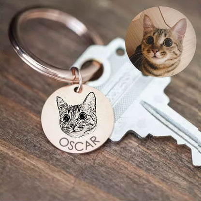 Personalized Pet Face Keychain