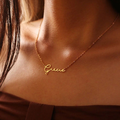 Nova Personalized Name Necklace in Sterling Silver