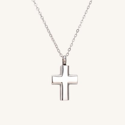 Cross Personalized Pet Memorial Cremation Urn Necklace