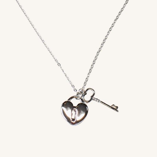 Heart-Lock Pet Memorial Cremation Urn Necklace