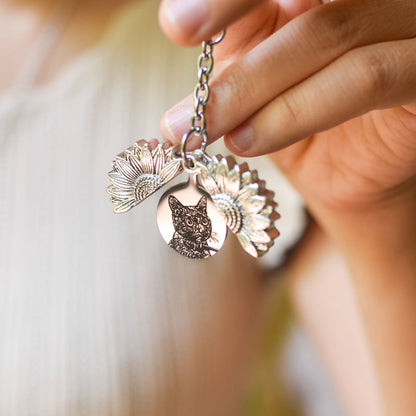 Personalized Sunflower Necklace