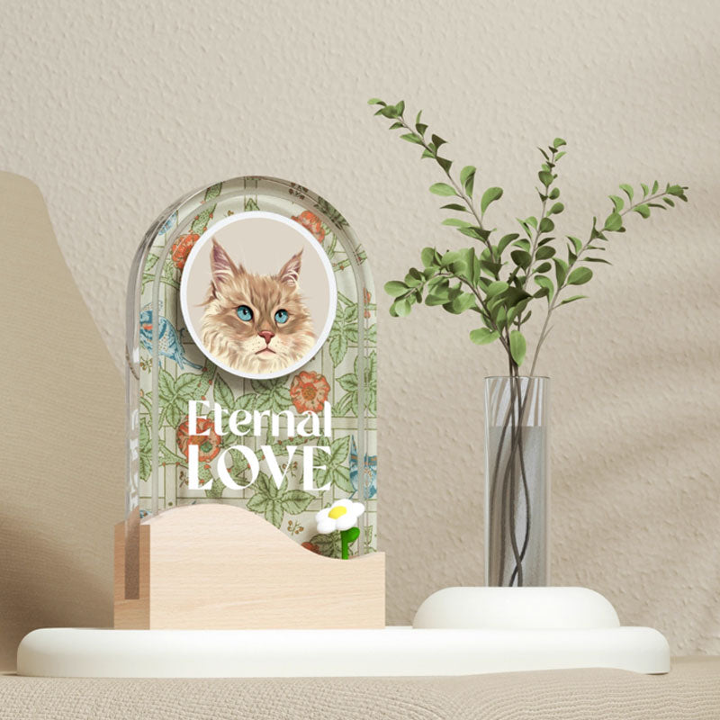 Eternal Love Personalized Pet Memorial Plaque with Custom Engraving