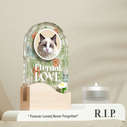 Eternal Love Personalized Pet Memorial Plaque with Custom Engraving