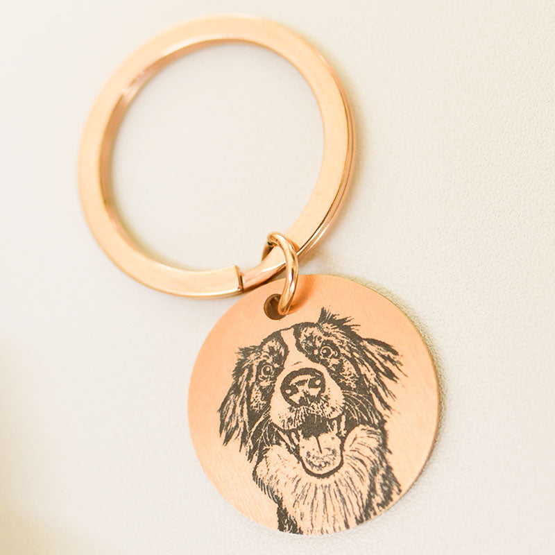 Personalized Pet Face Keychain