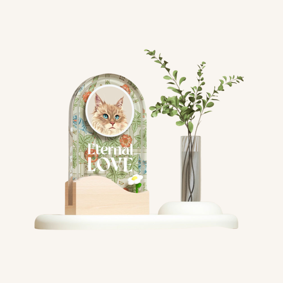 Eternal Love Personalized Pet Memorial Plaque with Custom Engraving