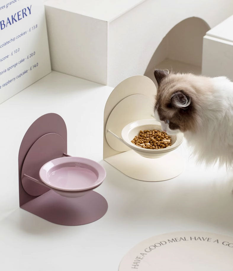 Mello Ceramic Pet Bowl with Magnetic Stand