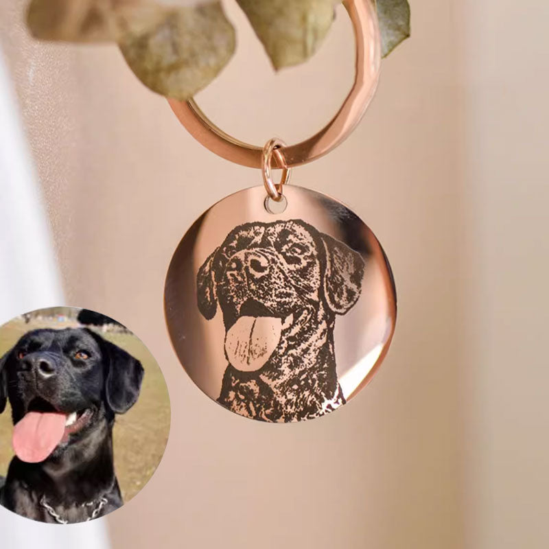 Personalized Pet Face Keychain