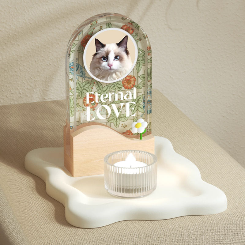 Eternal Love Personalized Pet Memorial Plaque with Custom Engraving