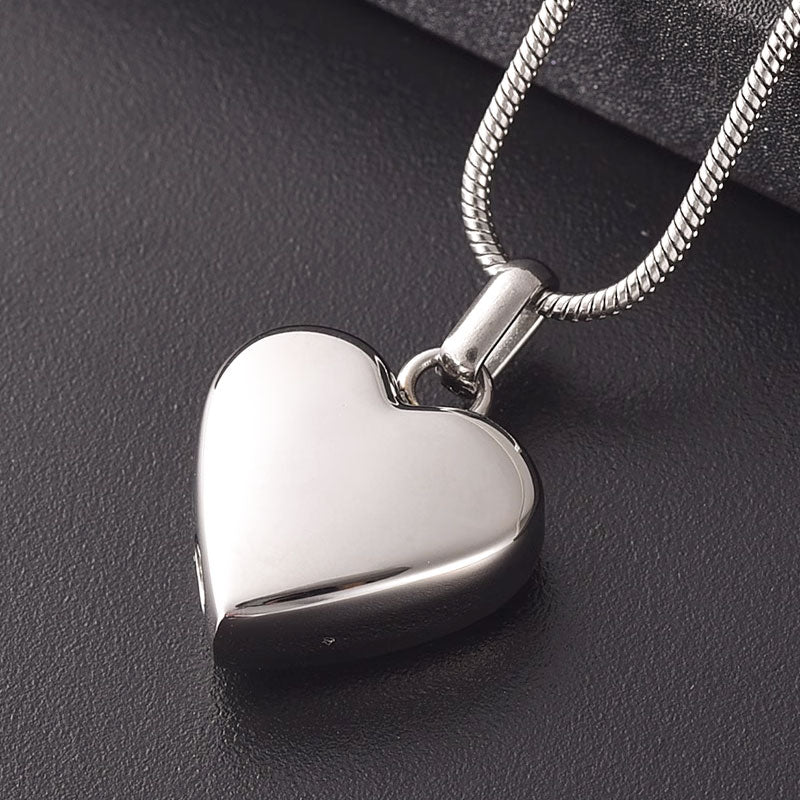 Pawprint-Heart Personalized Pet Cremation Necklace