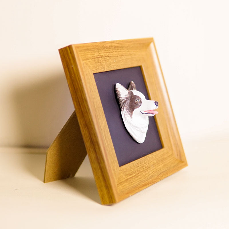 Custom pet sculpture memorial frame