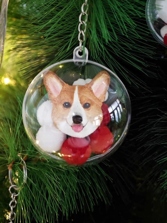 Lifelike Pet Christmas Tree Ball Ornament