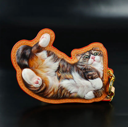 3D Personalized Pet Memorial Portrait Leather Ornament