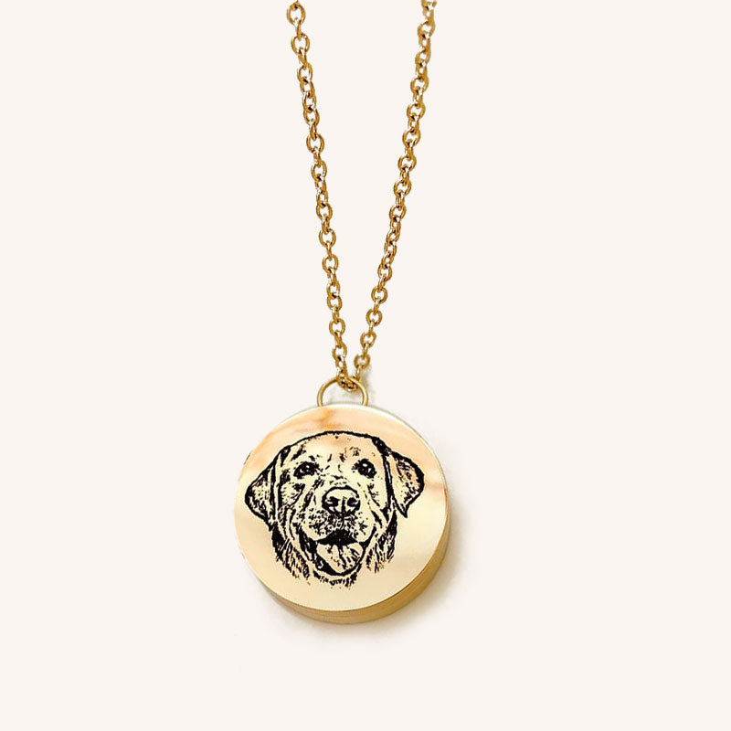 Personalized pet urn locket necklace