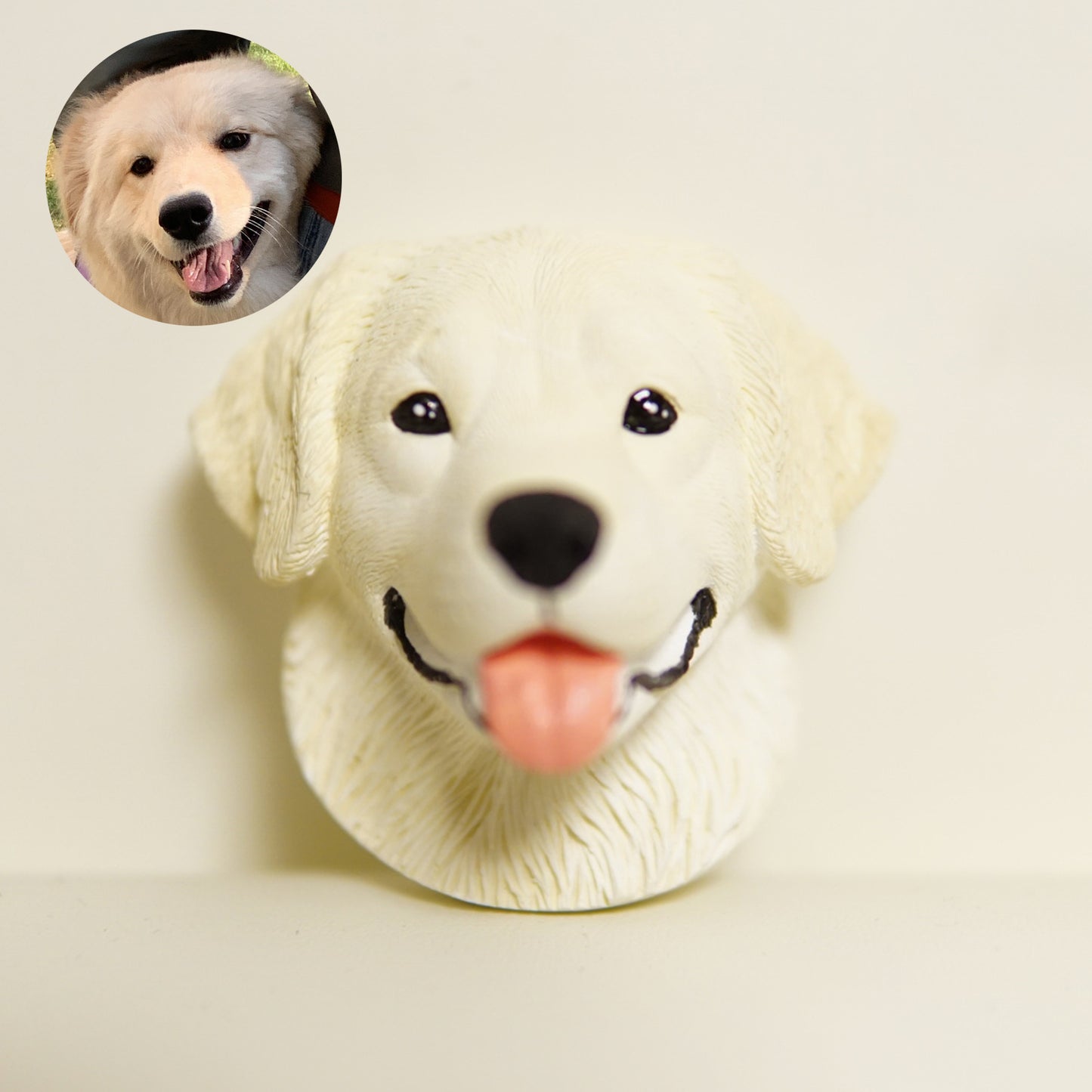 Lifelike Pet Sculpture Keychain