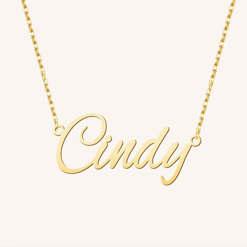 Nova Personalized Name Necklace in Sterling Silver