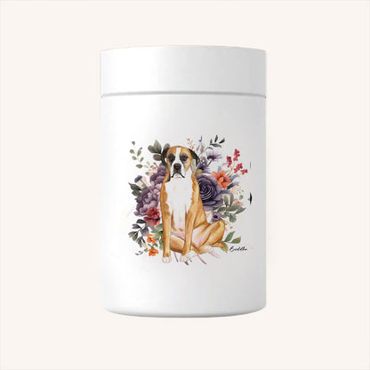 Personalized Hand-painted Pet Urn for Ashes - Pencil Sketch Style