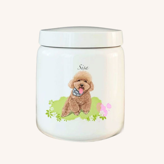 Personalized Hand-painted Pet Cremation Urn for Ashes